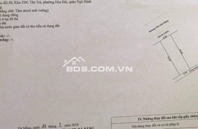 Bán đất đường TRẦN VĂN GIẢNG - song song với Võ Quý Huân